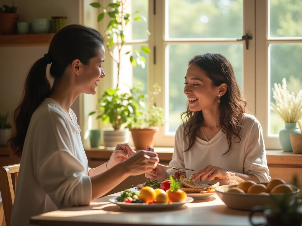 Abstract illustration representing balanced daily routines and calm focus